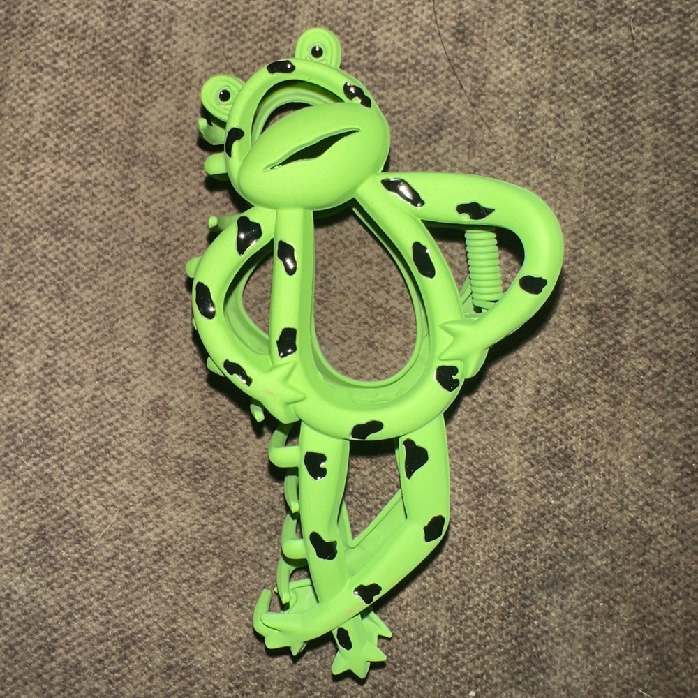 Frog Metal Hair Clip - For Kermit Or Jim Henson Fans